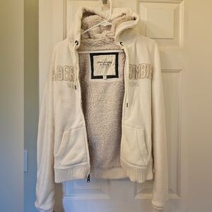 Abercrombie & Fitch Faux Fur Lined Hoodie, Medium